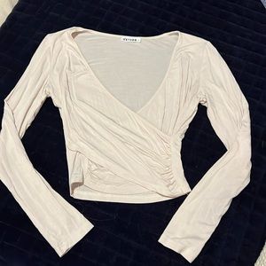 Boutique purchased wrap style crop top